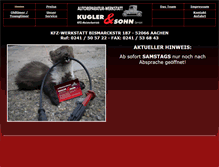 Tablet Screenshot of kfz-kugler.de